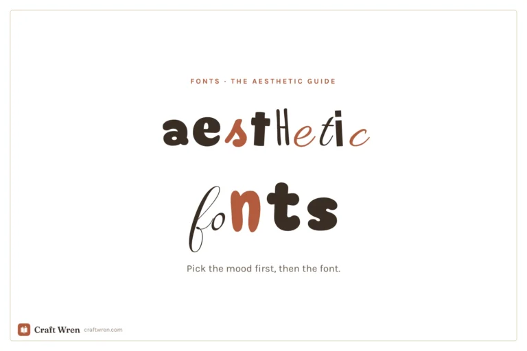 Aesthetic fonts, a free Google Font for every aesthetic vibe
