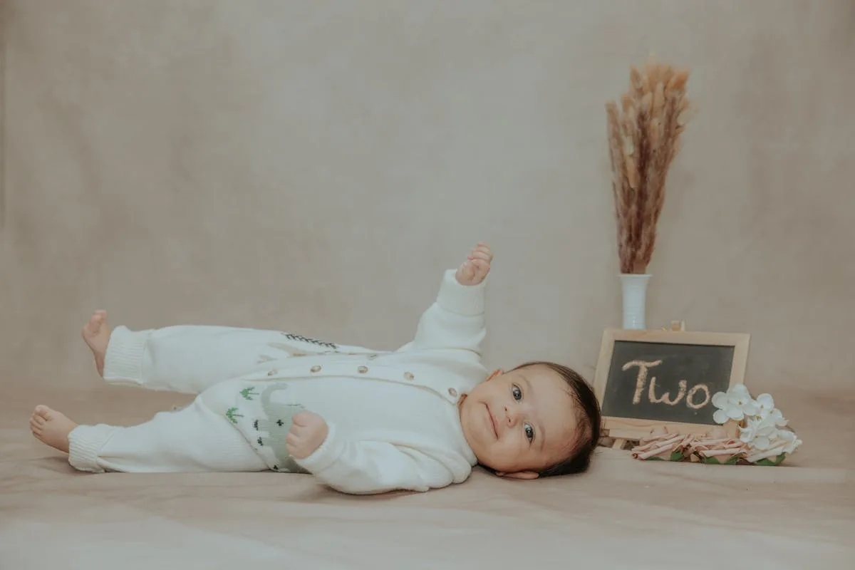 Baby milestone keepsake cards for a scrapbook