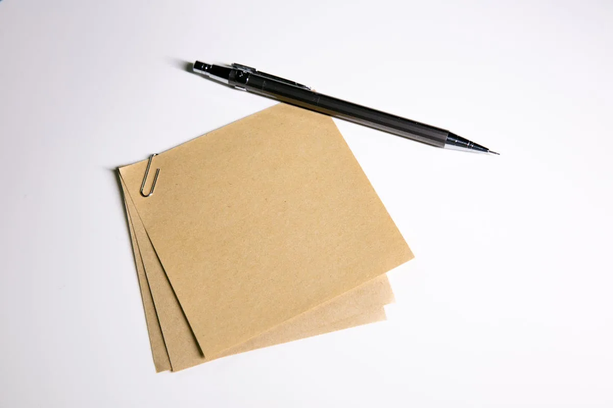 A simple kraft scrapbook cover