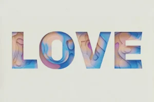 Best Canva Font Pairings: Combinations That Just Work Colorful dimensional letters spelling love on a cream background
