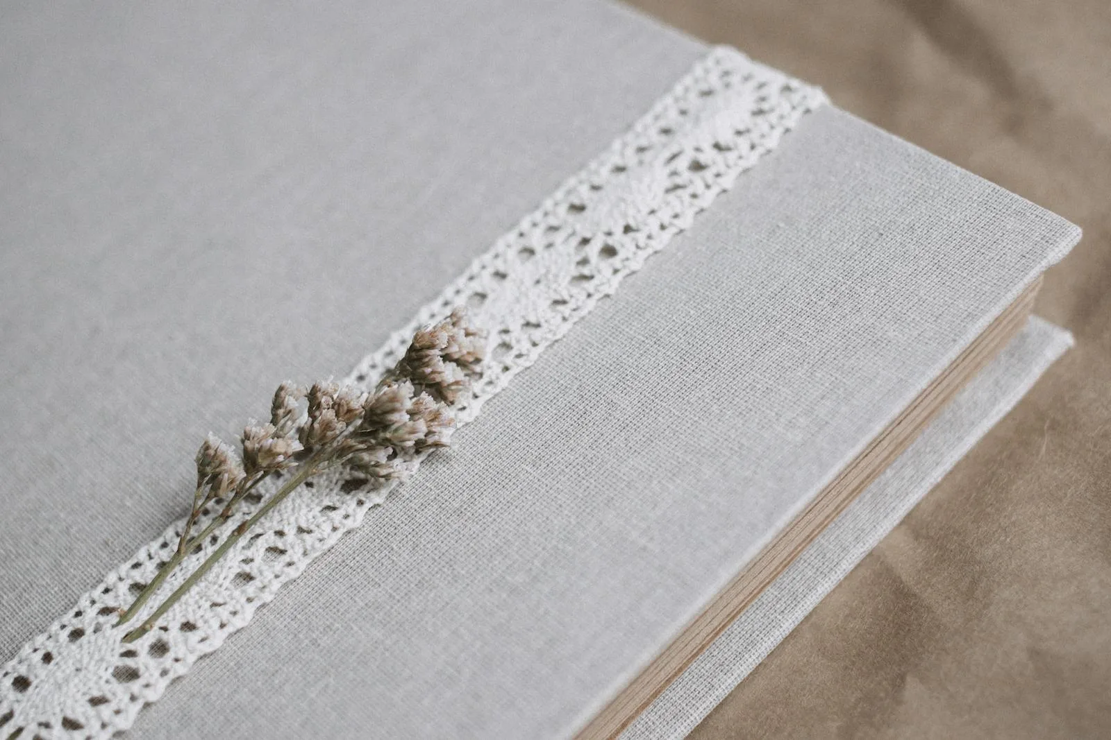A decorated scrapbook front cover