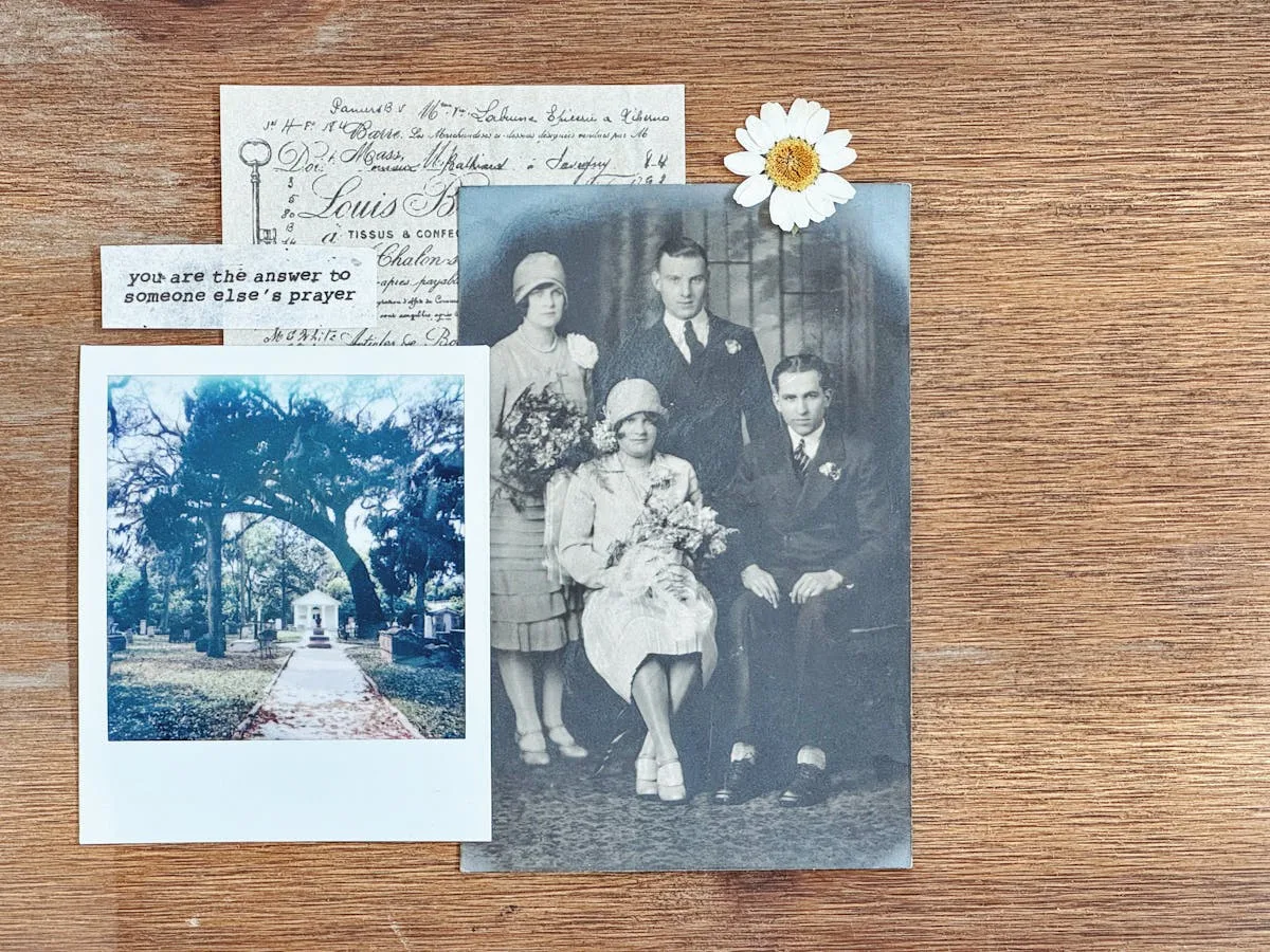 A scrapbook page with one clear focal point