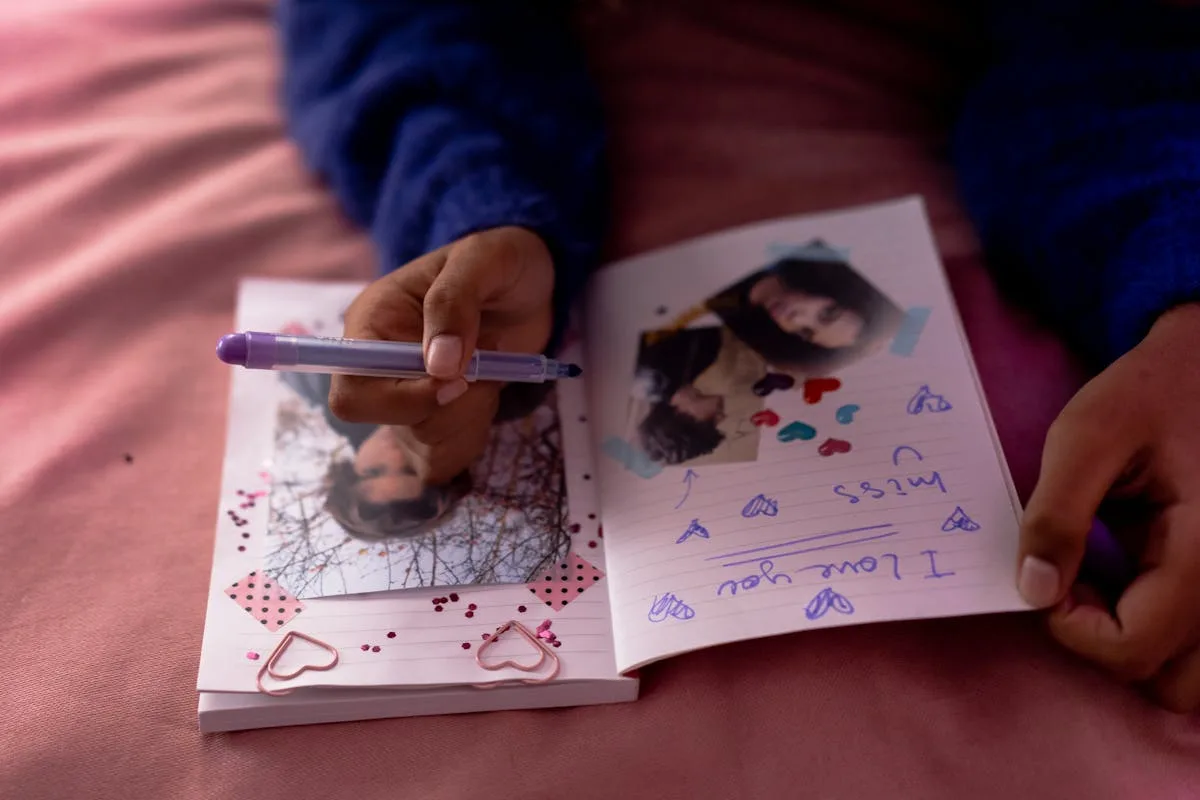 Scrapbook page built around a single photo