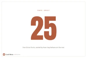 25 free Cricut fonts