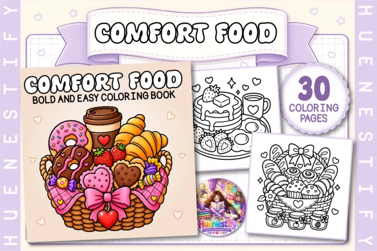 Comfort Food Bold and Easy Coloring Book preview