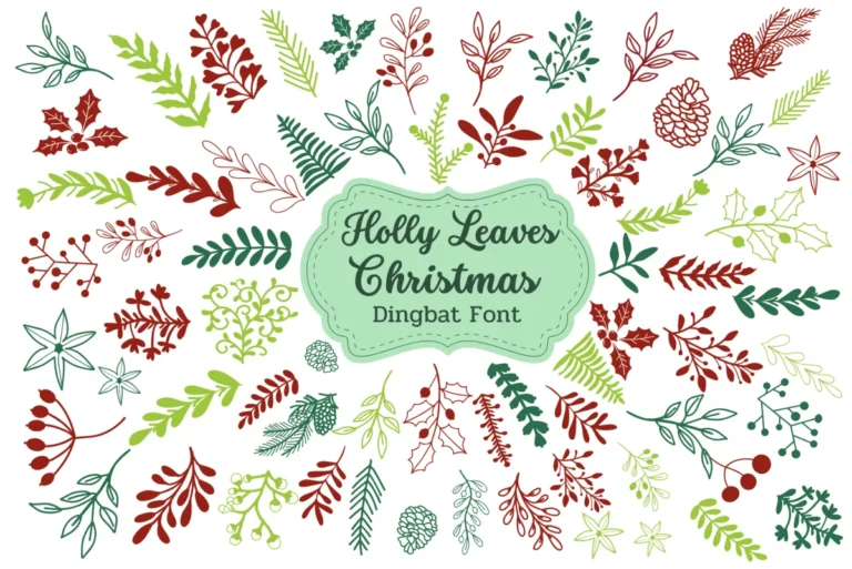 Holly Leaves Christmas preview