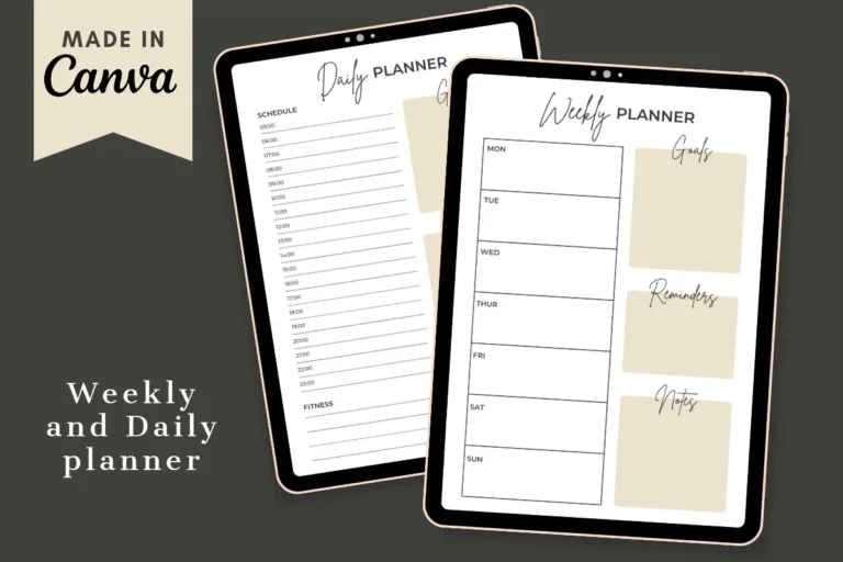 Planner Template preview