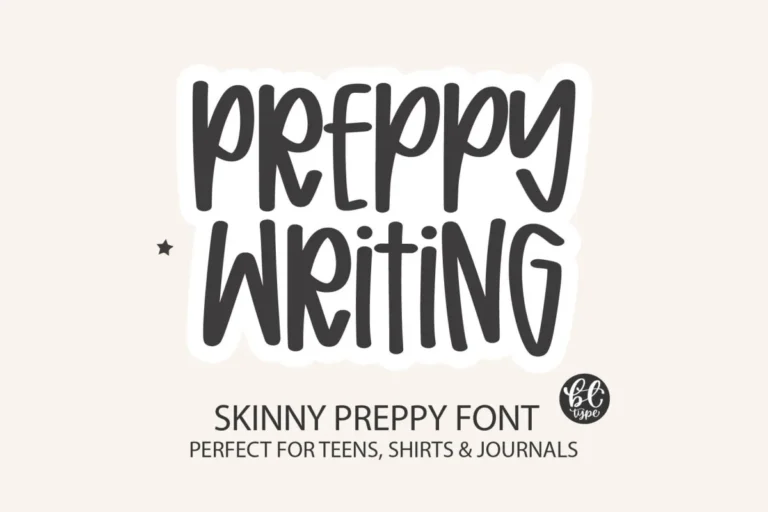 Preppy Writing preview