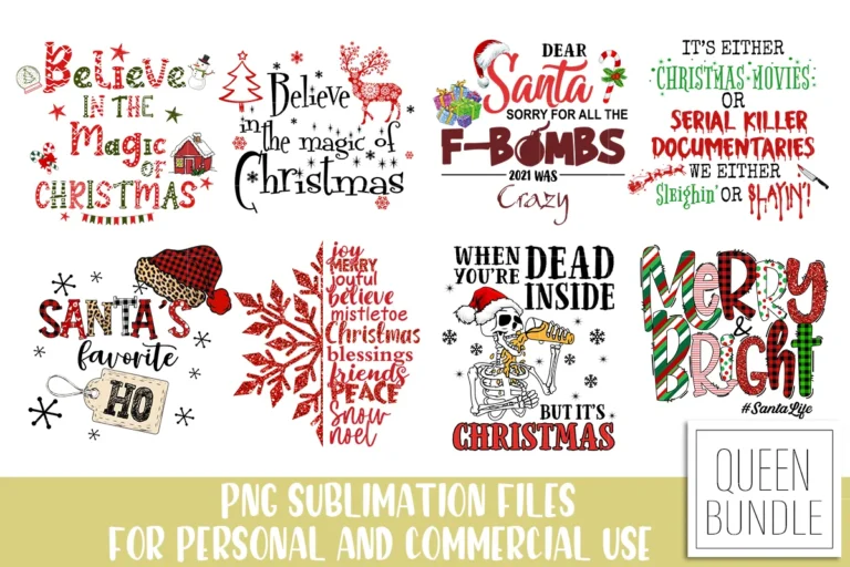 Quote Christmas Sublimation Bundle preview