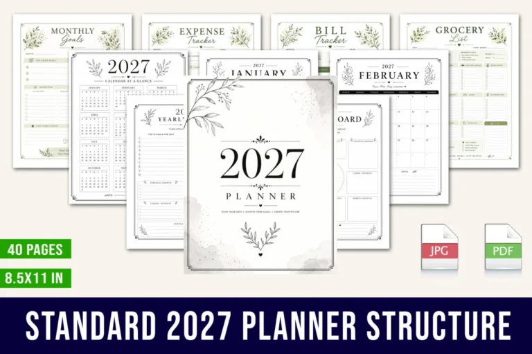 Standard 2027 Planner Structure preview