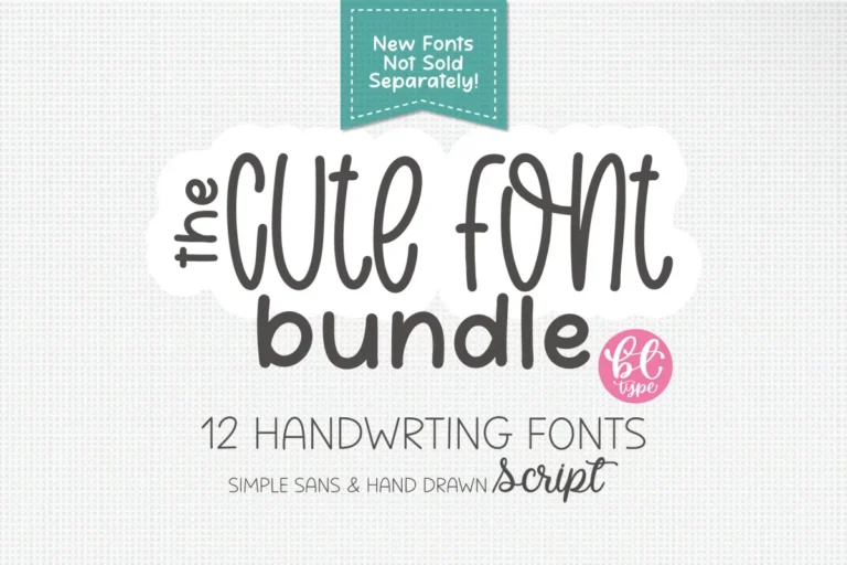 The Cute Handwriting Bundle preview